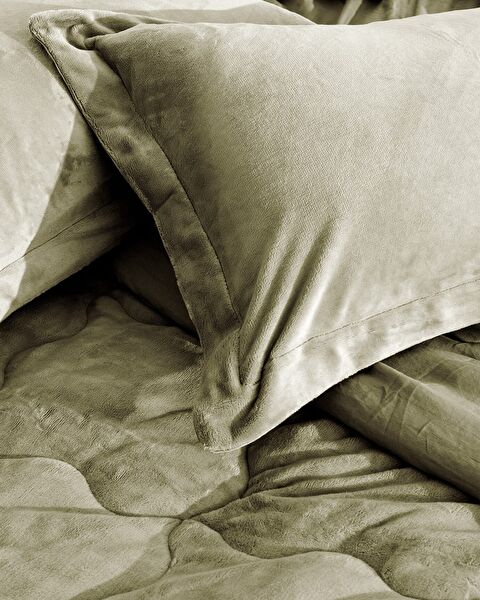 Kaira Single Comforter Set - Khaki - 7