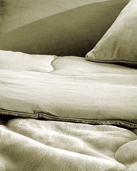 Kaira Single Comforter Set - Khaki - 4