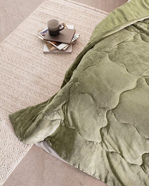 Kaira Single Comforter Set - Khaki - 3