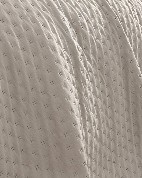 Rennes Tek Kişilik Yatak Örtüsü - Ekru - 4