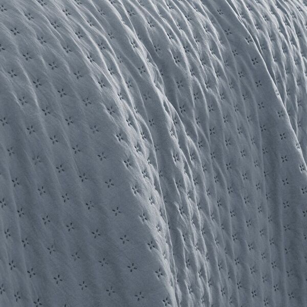 Rennes Tek Kişilik Yatak Örtüsü - İndigo - 4