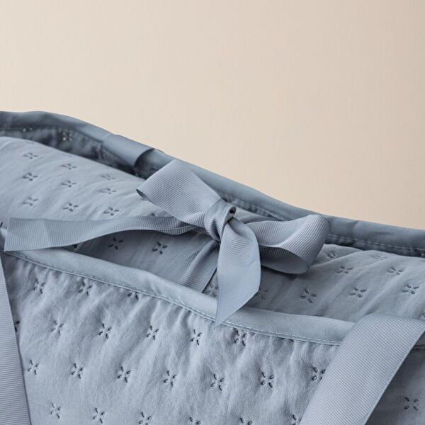 Rennes Tek Kişilik Yatak Örtüsü - İndigo - 8