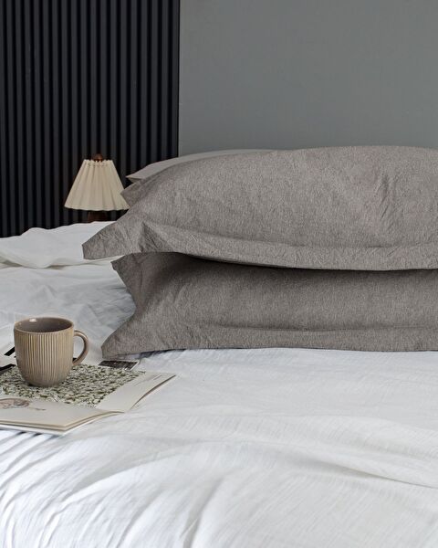 Meleni eenpersoonsdekbedset - bruin - 3