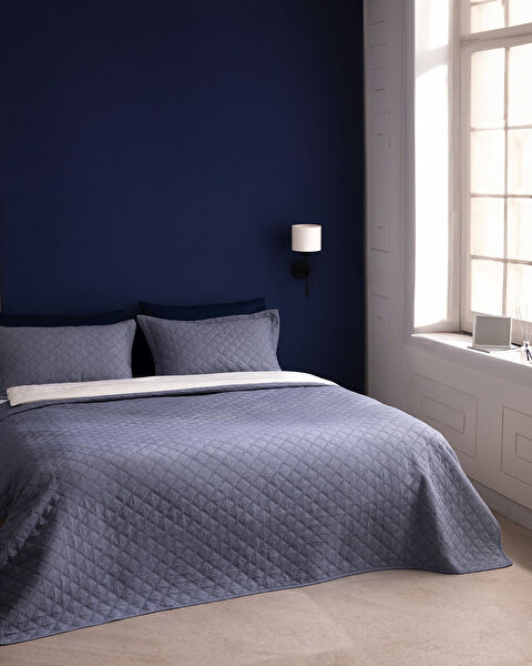 Relinda Eenpersoonssprei - Indigo - 0