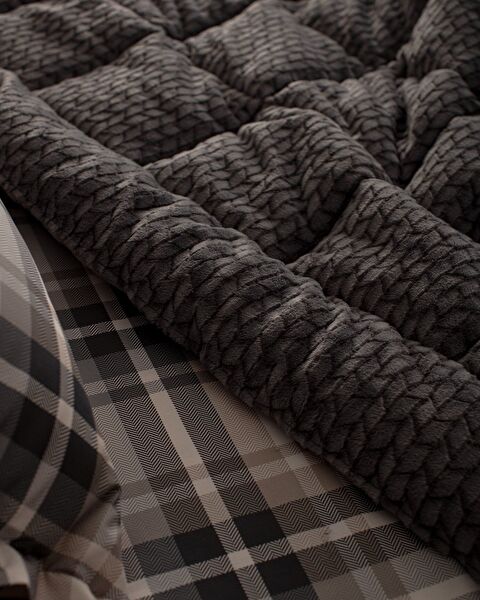 Beth Single Wellsoft dekbedset - antraciet - 6