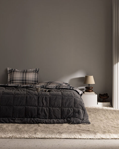 Beth Single Wellsoft dekbedset - antraciet - 0