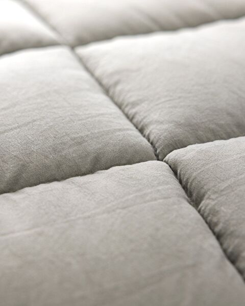 Mona Single Microfiber Quilt - Khaki - 2