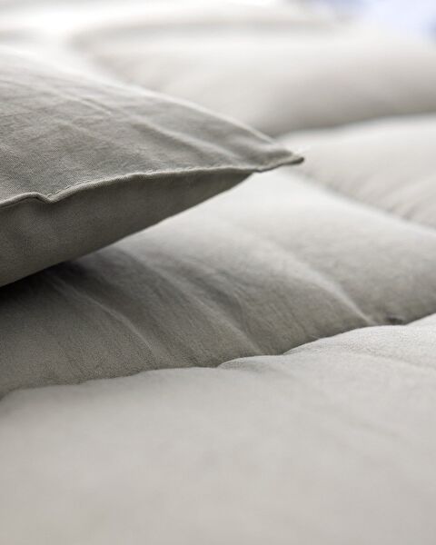 Mona Single Microfiber Quilt - Khaki - 4