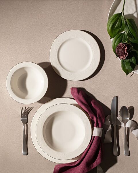 Relief Dinner Set 24 Pcs - 0