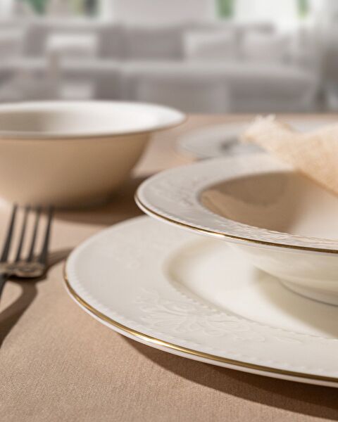Relief 24 Parça Yemek Takımı Gold/platin - 5