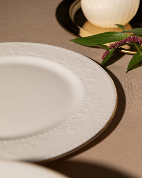 Relief 24 Parça Yemek Takımı Gold/platin - 4