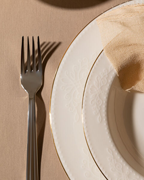 Relief 24 Parça Yemek Takımı Gold/platin - 3