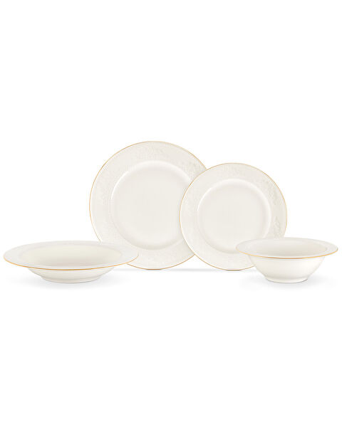 Relief 24 Parça Yemek Takımı Gold/platin - 6