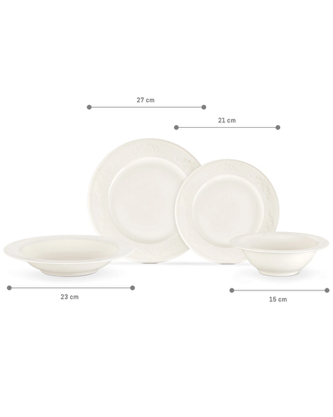 Relief Dinner Set 24 Pcs - 7