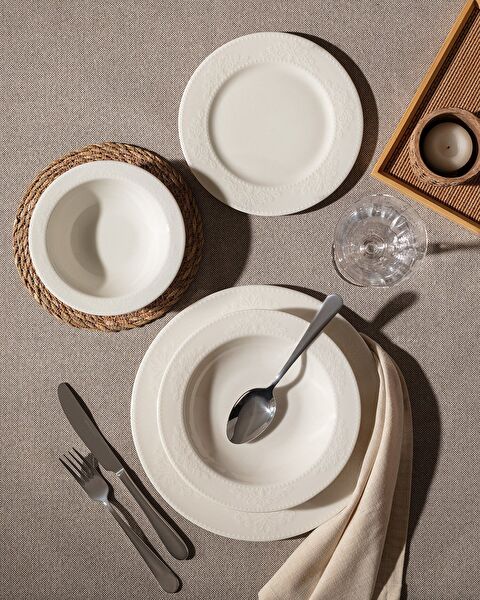 Relief Dinner Set 24 Pcs - 0