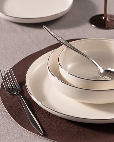 Madelyn 6 Kişilik 24 Parça Yemek Takımı - Gold/Platin - 2