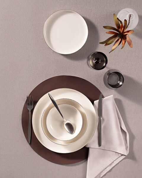 Madelyn 6 Kişilik 24 Parça Yemek Takımı - Gold/Platin - 1