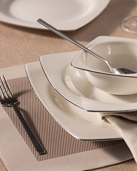 طقم عشاء إيثان 24 قطعة ذهبي/بلاتيني - 2