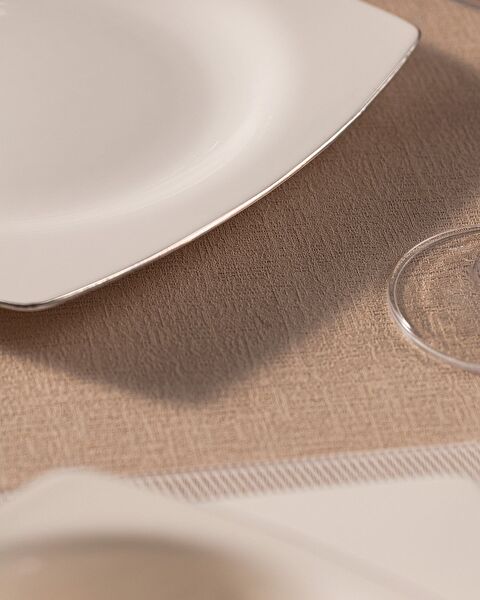 طقم عشاء إيثان 24 قطعة ذهبي/بلاتيني - 3