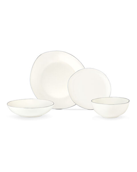 طقم عشاء أليت 24 قطعة ذهبي/بلاتيني - 5