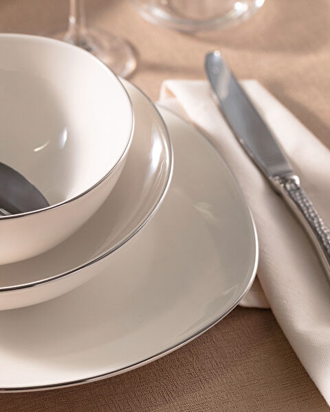 طقم عشاء أليت 24 قطعة ذهبي/بلاتيني - 4