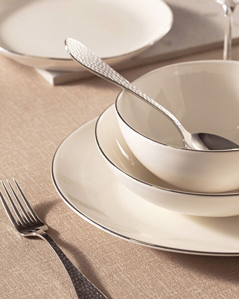 طقم عشاء أليت 24 قطعة ذهبي/بلاتيني - 2