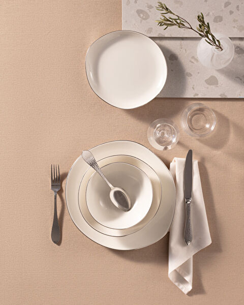 طقم عشاء أليت 24 قطعة ذهبي/بلاتيني - 1