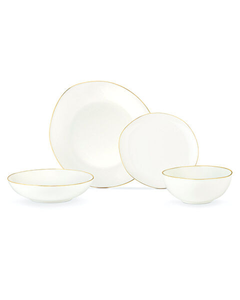 Alette 24 Parça Yemek Takımı Gold/platin - 5