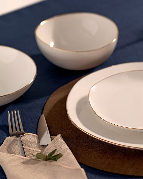 Alette 24 Parça Yemek Takımı Gold/platin - 4