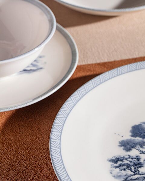 Marcel 6 Kişilik 24 Parça Yemek Takımı - Mavi/Beyaz - 3