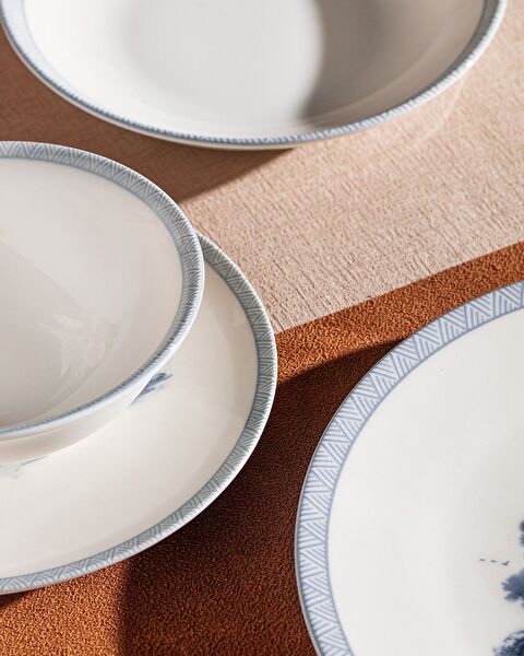 Marcel 6 Kişilik 24 Parça Yemek Takımı - Mavi/Beyaz - 4