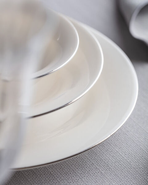 Dormir 6 Kişilik 24 Parça Yemek Takımı - Beyaz/Silver - 3