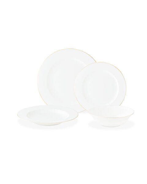 Galena 24 Parça Yemek Takımı Gold/platin - 5