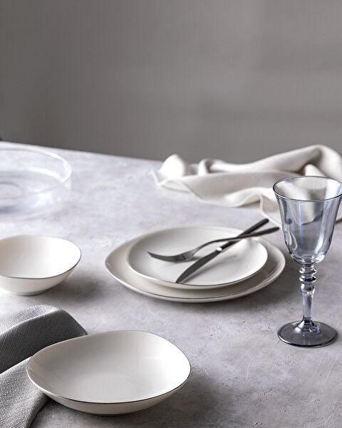 Bormio 24 Parça Yemek Takımı Gold/platin - 1