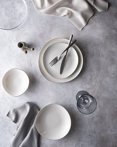 Bormio 24 Parça Yemek Takımı Gold/platin - 0