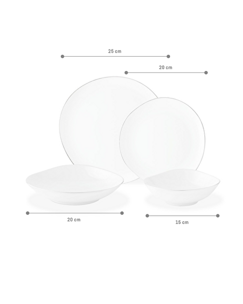 Bormio 24 Parça Yemek Takımı Gold/platin - 6