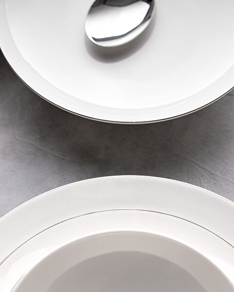 Ravello 6 Kişilik 24 Parça Yemek Takımı - Beyaz/Silver - 3