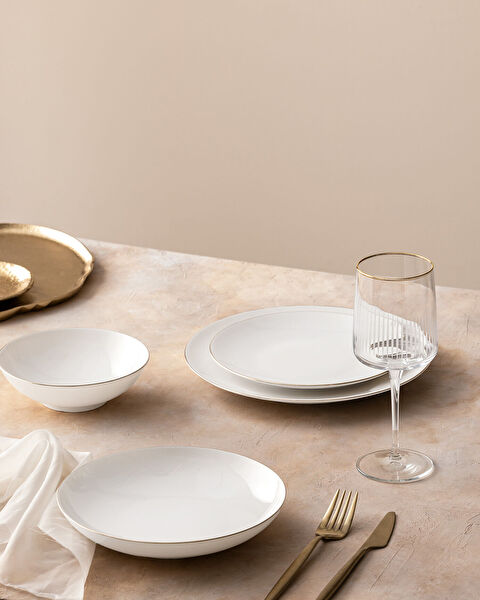 Ravello 24 Piece Dinner Set Gold/platinum - 1
