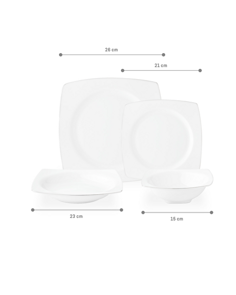 Nova 24 Parça Yemek Takımı Gold/platin - 5