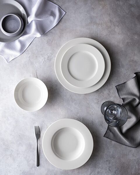 Galena 6 Kişilik 24 Parça Yemek Takımı - Beyaz - 0