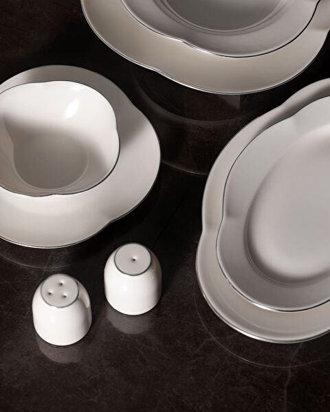 Perle 28 Parça Yemek Takımı Gold/platin - 2