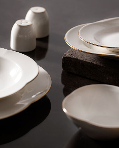 Perle 28 Parça Yemek Takımı Gold/platin - 3