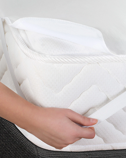 Alaise Liquid Proof Corner Elastic Single Bed Mattresses - White - 1