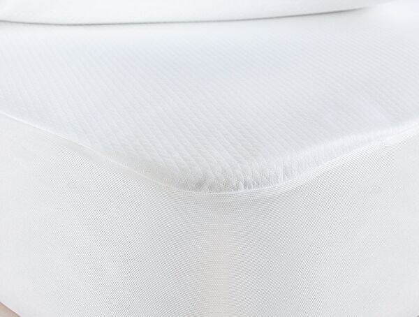 Flore Liquid Proof Fitted Double Bed Mattress - White - 0