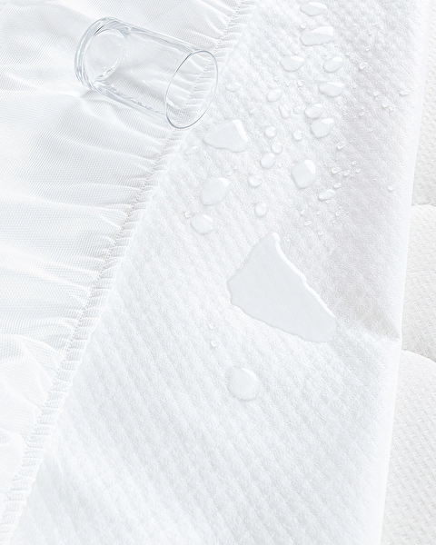 Flore Liquid Proof Fitted King Size Bed Mattress - White - 2