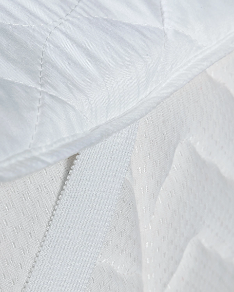 Matelas matelassé pour lit double Eleta - Blanc - 1