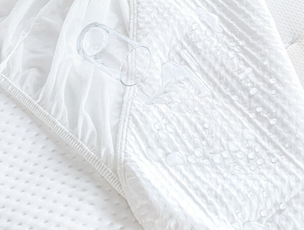 Clarte Waterdichte Matrasbeschermer voor eenpersoonsbed - Wit - 2
