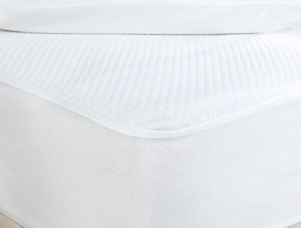 Clarte Waterdichte Matrasbeschermer voor eenpersoonsbed - Wit - 0