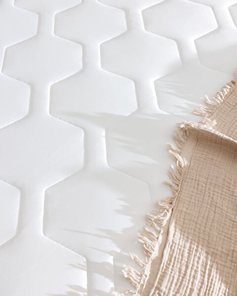 Antony Cool King Size Fitted Yatak Alezi - Beyaz - 180x200 cm - 2