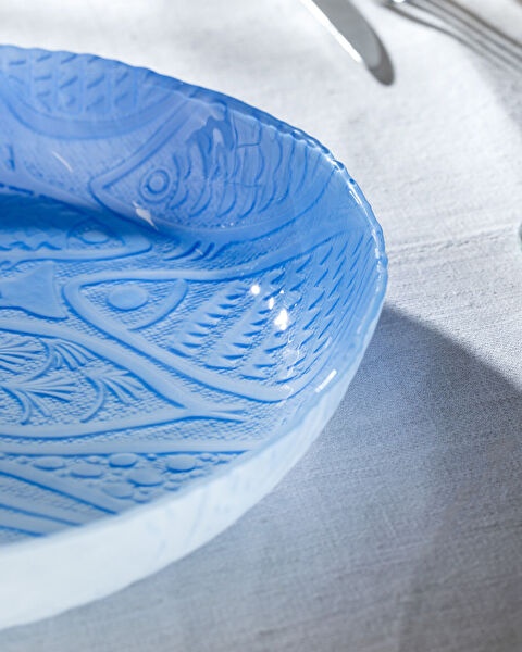 Delmare Large Decorative Bowl - Blue/White - 1